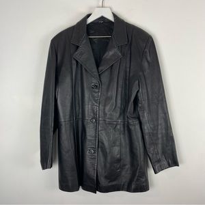Italian Leather Jacket Black